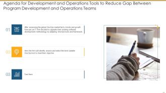 Agenda For Development And Operations Tools To Reduce Gap Between Program Development And Operations Teams Infographics PDF