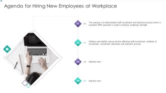 Agenda For Hiring New Employees At Workplace Download PDF