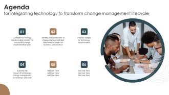Agenda For Integrating Technology To Transform Change Management Lifecycle Guidelines PDF