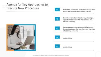 Agenda For Key Approaches To Execute New Procedure Designs PDF