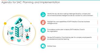 Agenda For SAC Planning And Implementation Ppt PowerPoint Presentation File Gallery PDF