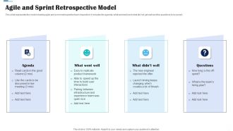 Agile And Sprint Retrospective Model Ppt Ideas Graphics PDF
