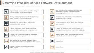 Agile Approach To Digital Transformation IT Determine Principles Of Agile Software Development Themes PDF