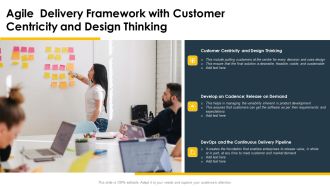 Agile Delivery Framework With Customer Centricity And Design Thinking Ppt Summary Samples PDF
