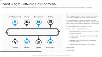 Agile Development Approach IT What Is Agile Software Development Themes PDF