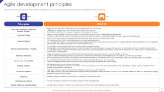 Agile Development Principles Agile Project Development Strategies Elements PDF
