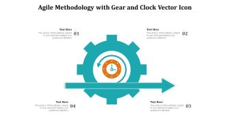 Agile Methodology With Gear And Clock Vector Icon Ppt PowerPoint Presentation Icon Images PDF