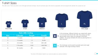 Agile Project Administration Procedure T Shirt Sizes Ppt Slide PDF