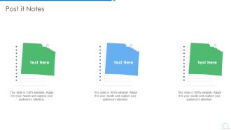 Agile Project Management Strategy Post It Notes Portrait PDF