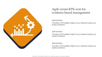Agile Scrum Kpis Icon For Evidence Based Management Ppt Portfolio Slide Download PDF
