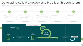 Agile Software Development And Management IT Developing Agile Framework Structure PDF