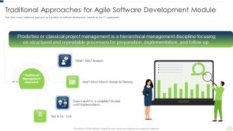 Agile Software Programming Module For Information Technology Traditional Approaches For Agile Microsoft PDF