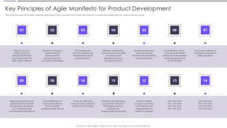 Agile Transformation Framework Key Principles Of Agile Manifesto For Product Development Elements PDF