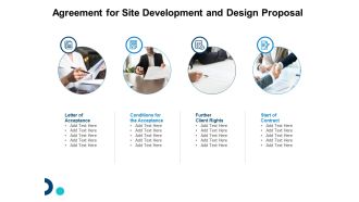 Agreement For Site Development And Design Proposal Ppt Show Slides PDF