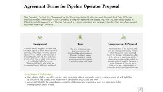 Agreement Terms For Pipeline Operator Proposal Ppt PowerPoint Presentation Infographic Template Example 2015