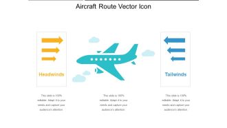 Aircraft Route Vector Icon Ppt PowerPoint Presentation File Visual Aids PDF