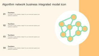 Algorithm Network Business Integrated Model Icon Demonstration PDF