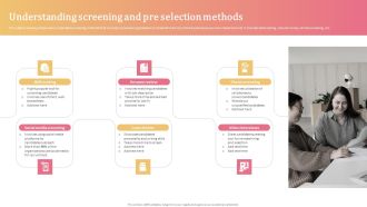 Aligning Human Resource Hiring Procedure Understanding Screening And Pre Selection Methods Sample PDF
