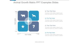 Animal Growth Matrix Ppt PowerPoint Presentation Sample