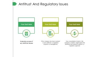 Antitrust And Regulatory Issues Ppt PowerPoint Presentation Slides Templates
