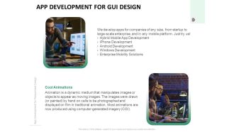 App Development For GUI Design Ppt PowerPoint Presentation Portfolio Slide Download PDF