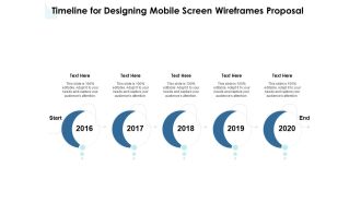 App Wireframing Timeline For Designing Mobile Screen Wireframes Proposal Portrait PDF