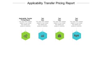 Applicability Transfer Pricing Report Ppt PowerPoint Presentation Show Icon Cpb Pdf