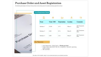 Application Life Cycle Analysis Capital Assets Purchase Order And Asset Registration Guidelines PDF
