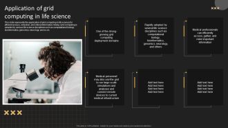 Application Of Grid Computing In Life Science Demonstration PDF