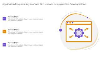 Application Programming Interface Governance For Application Developer Icon Diagrams PDF