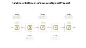 Application Technology Timeline For Software Technical Development Proposal Ideas PDF