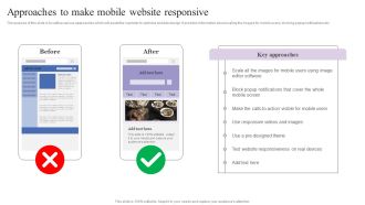 Approaches To Make Mobile Website Responsive Mobile Search Engine Optimization Guide Slides PDF