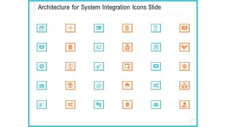 Architecture For System Integration Icons Slide Ppt Model Topics PDF