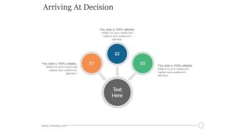Arriving At Decision Ppt PowerPoint Presentation Slide Download