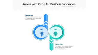 Arrows With Circle For Business Innovation Ppt PowerPoint Presentation Styles Format PDF