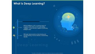 Artificial Intelligence Machine Learning Deep Learning What Is Deep Learning Performing Ppt PowerPoint Presentation Portfolio Design Ideas PDF