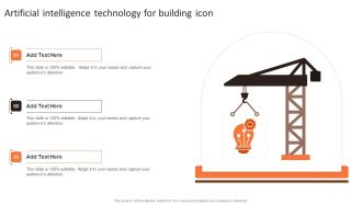 Artificial Intelligence Technology For Building Icon Ppt PowerPoint Presentation File Picture PDF