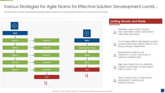 Ascertain Primary Stage For Successful Application Development Various Strategies For Agile Teams Inspiration PDF