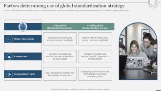 Assessing International Market Factors Determining Use Of Global Standardization Strategy Template PDF