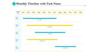 Assessment Of Fixed Assets Monthly Timeline With Task Name Infographics PDF