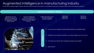Augmented Intelligence Tools And Applications IT Augmented Intelligence In Manufacturing Industry Microsoft PDF