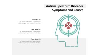 Autism Spectrum Disorder Symptoms And Causes Ppt PowerPoint Presentation Model Clipart PDF