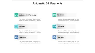 Automatic Bill Payments Ppt PowerPoint Presentation Ideas Design Templates Cpb Pdf
