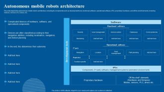 Autonomous Mobile Robots Architecture Download PDF