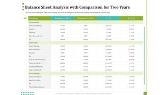 BPO Managing Enterprise Financial Transactions Balance Sheet Analysis With Comparison For Two Years Rules PDF