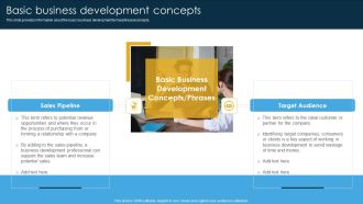Basic Business Development Concepts Ppt PowerPoint Presentation Diagram Images PDF