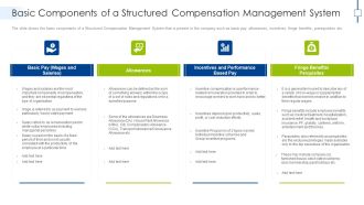 Basic Components Of A Structured Compensation Management System Portrait PDF