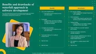 Benefits And Drawbacks Of Waterfall Approach In Software Development Ppt Portfolio Example PDF