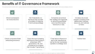 Benefits Of IT Governance Framework Professional PDF