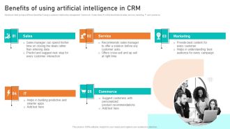 Benefits Of Using Artificial Intelligence In CRM Ppt Summary Influencers PDF